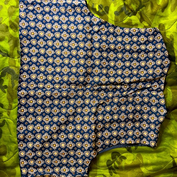 Vintage Pursuit Crop Vest [Women’s Medium, Navy+White+Caramel+Ochre] - Picture 4 of 4